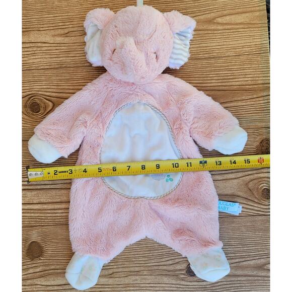 Baby Lovey Elephant Plush Pink Unstuffed Body Douglas Comfort Security Blanket - Picture 9 of 9